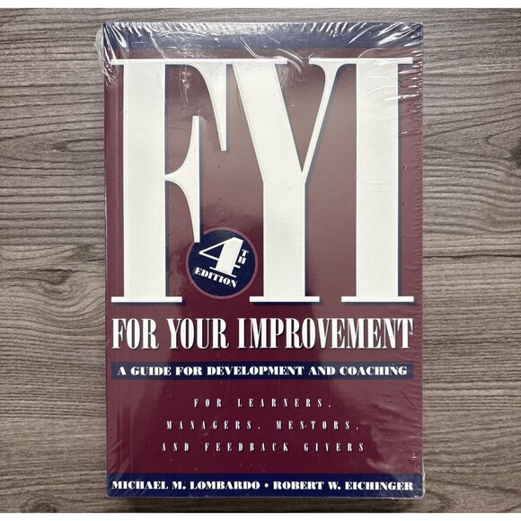 FYI: For Your Improvement A Guide for Development & Coaching 4th Edition Sealed - Picture 1 of 7